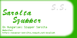 sarolta szupper business card